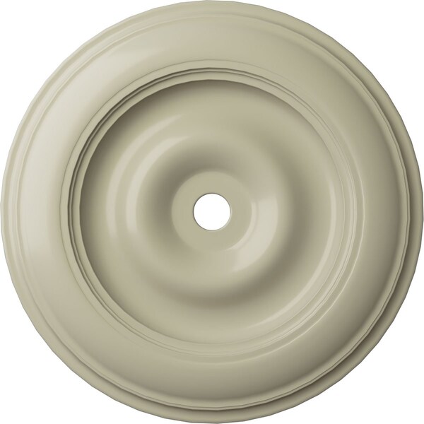 Ekena Millwork Classic Ceiling Medallion (Fits Canopies up to 8 1/4"), 44 1/2"OD x 4"ID x 4 "P, Clear Yellow CM44CLCYF - main